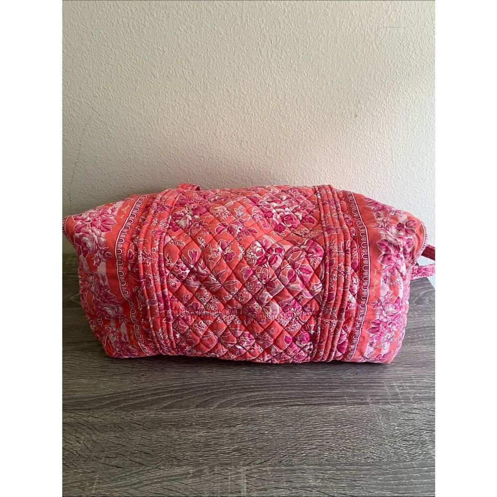 Vera Bradley English Rose Matching Travel Set Backpack &Duffel Pink Floral Quilt - Picture 14 of 14